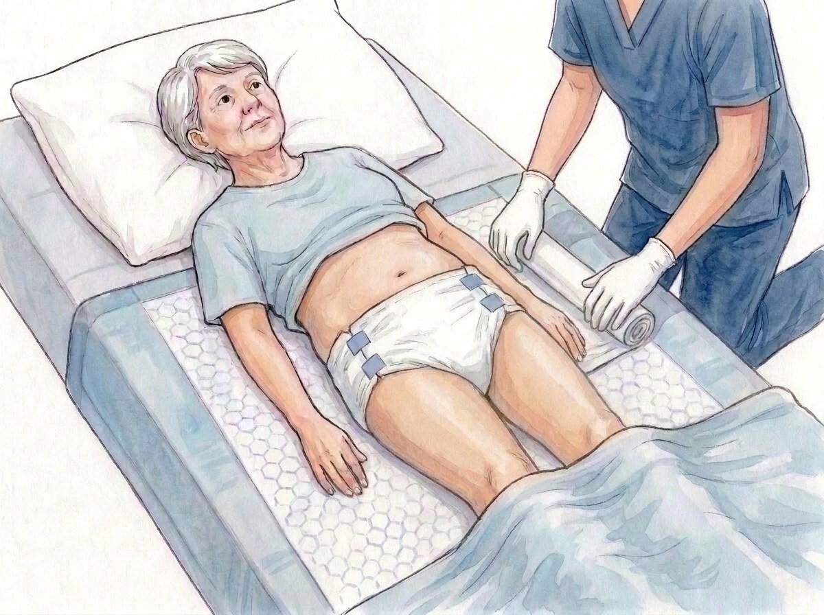 8. Išvyniokite po žmogumi prakištą dalį, sureguliuokite abi puses